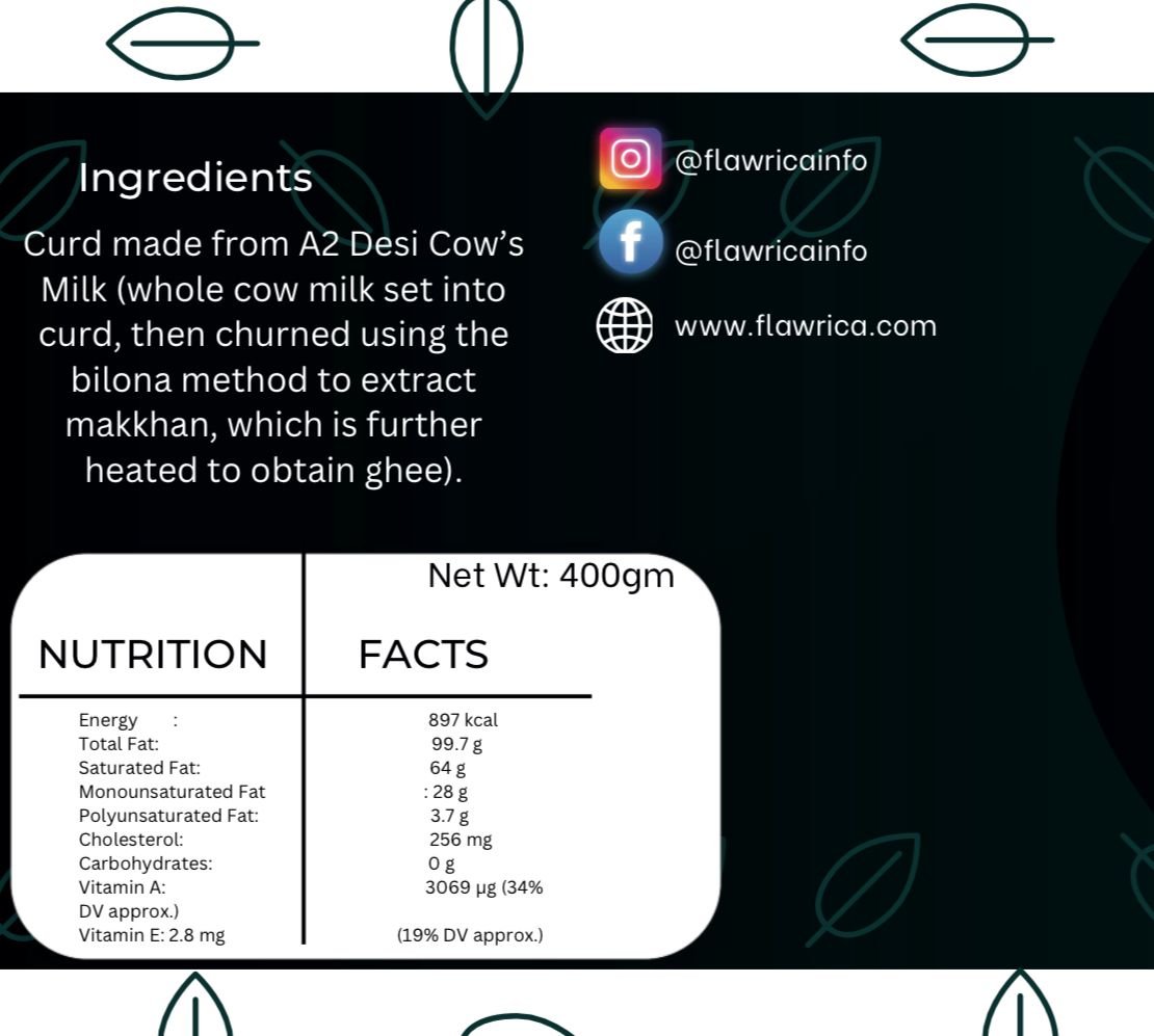 Bilona A2 Cow Ghee – Traditional Hand-Churned